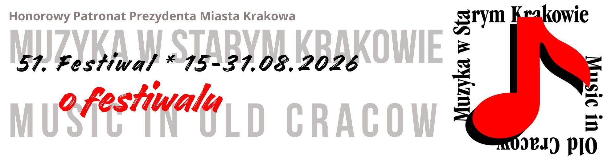 Muzyka w Starym Krakowie 2020 o festiwalu